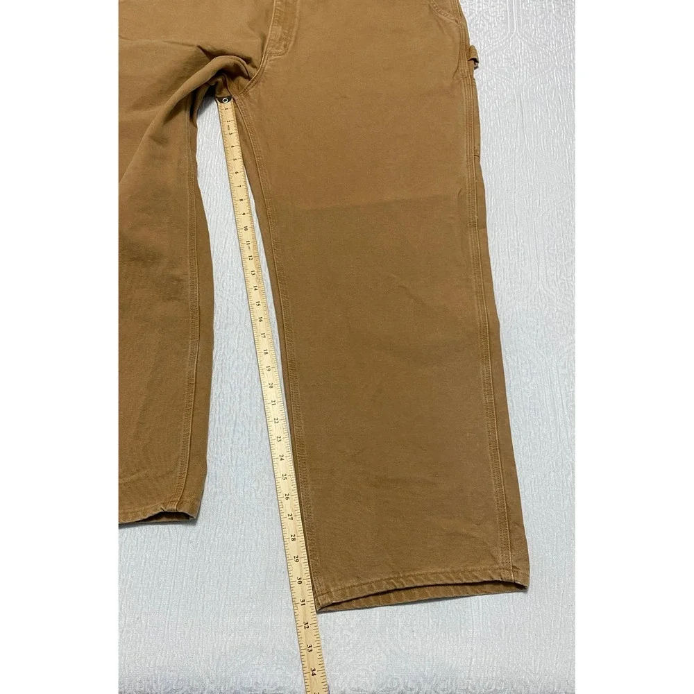 Carhartt‎ B111 Duck Carpenter Work Pants Men's 44×32 Brown Dungarees Fit